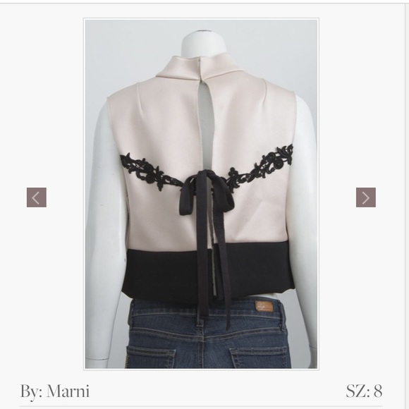 Marni duchess satin crop top - Picture 2 of 5